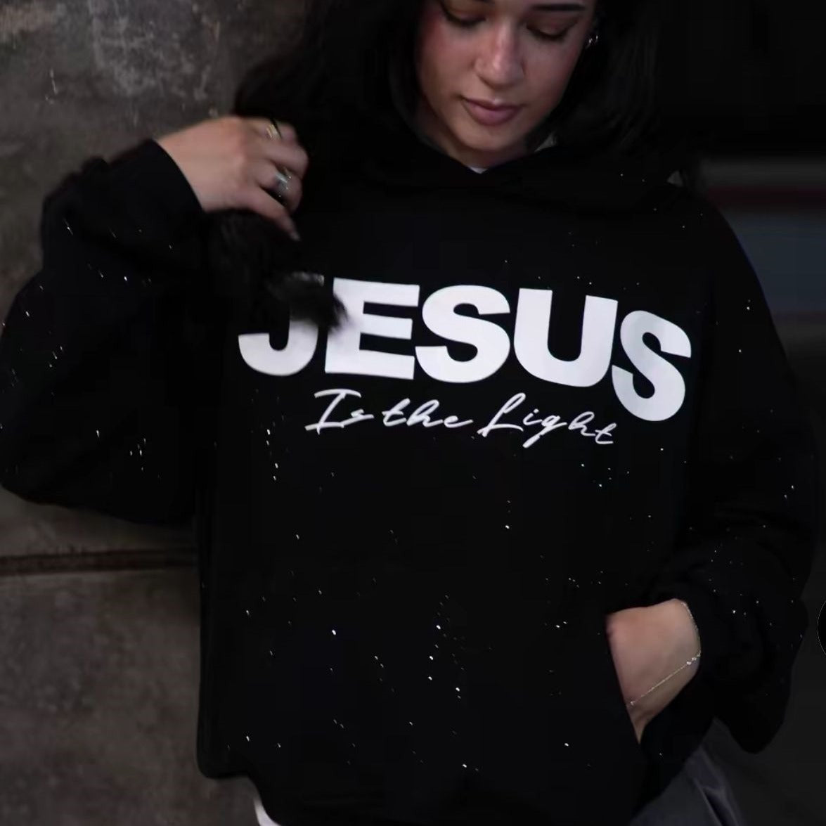 Pullover Round Neck Hooded Sweatshirt